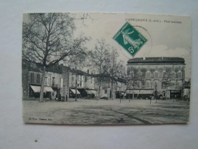 Casteljaloux -  Lot Et Garonne - Place Gambetta - 02/11/1910