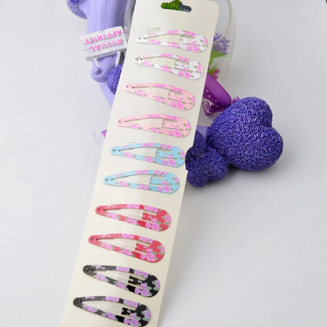 40 pz clip a scatto fermagli per capelli a scatto bambino amore forcina