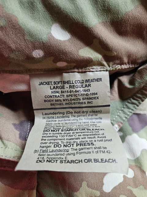 OCP MULTICAM Soft shell Cold Weather Jacket Large-Regular Hunting ECW USGI 3