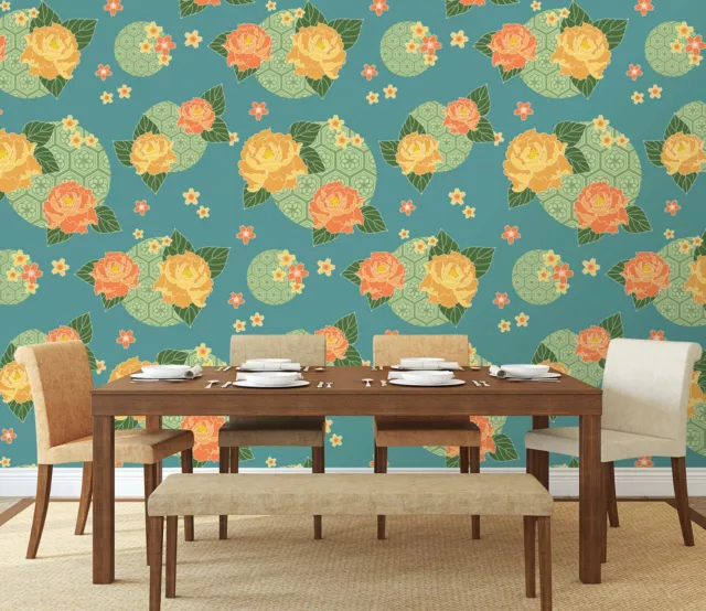 3D Yellow Peony ZHUA12785 Wallpaper Wall Murals Removable Self-adhesive Amy