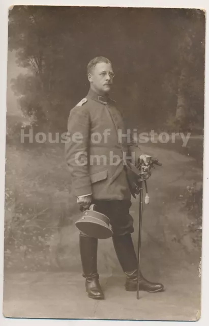 135412, Portraitfoto CDV deutscher Offizier mit IOD, Kragenspiegel, Schirmmütze