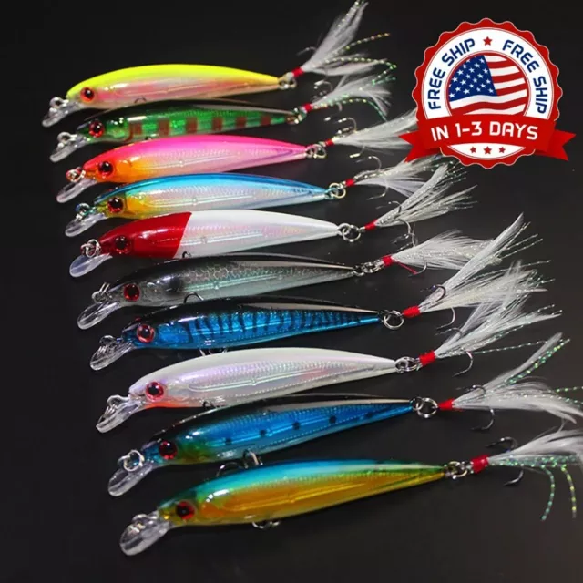 Paquete 10 Rapala X-Rap Estilo Crankbait Jerkbait Señuelos de pesca de calidad