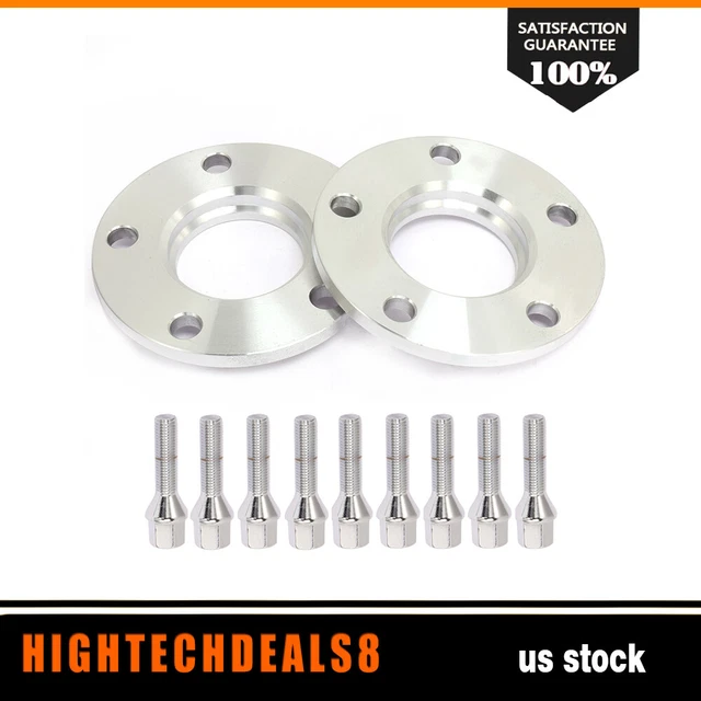 (2) 10MM HUBCENTRIC Wheel Spacers 5x120 12X1.5 For BMW E30 E90 E91 E28