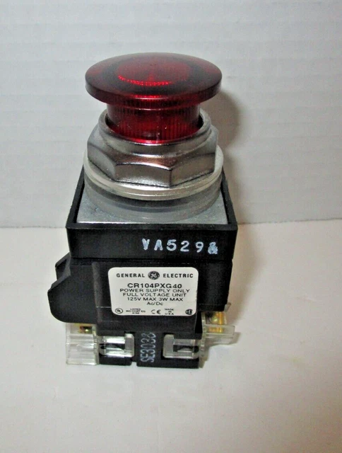 General Electric CR104PXG40 Red Emergency Stop Pushbutton