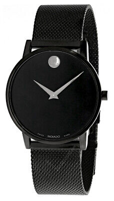 Movado Museum Classic 40Mm S-Steel Black Dial Men's Watch 0607395