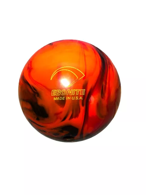 Ebonite Maxim Bowlingball Feuerball 9 Pfund 4 kg Made in USA gebohrt