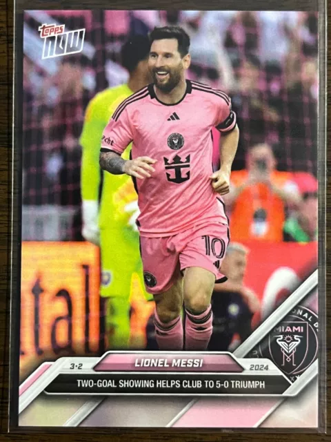 2024 Topps Now MLS #12 Lionel Messi Inter Miami CF