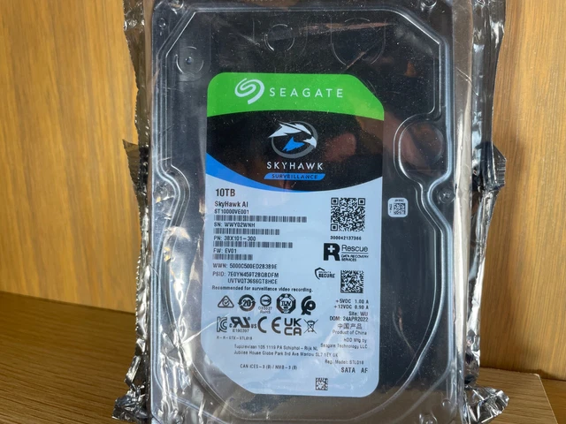 SEAGATE ST10000VE001 SKYHAWK AI Internal Hard Drive 10TB 7200 RPM 256MB ...
