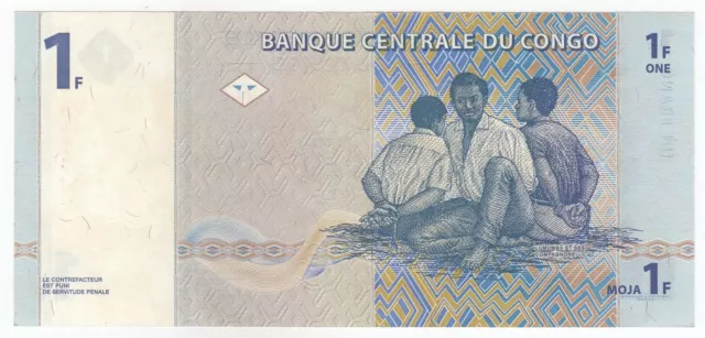 Congo, 1 Frankenstein, 1997, Banque Nationale Du Congo P85a, XF Rarest 2