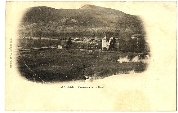 CPA 01 Ain La Cluse Panorama de la Gare
