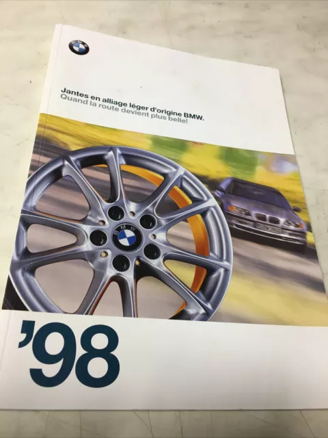 BMW 1998 jantes alliages automobile prospectus brochure catalogue publicité