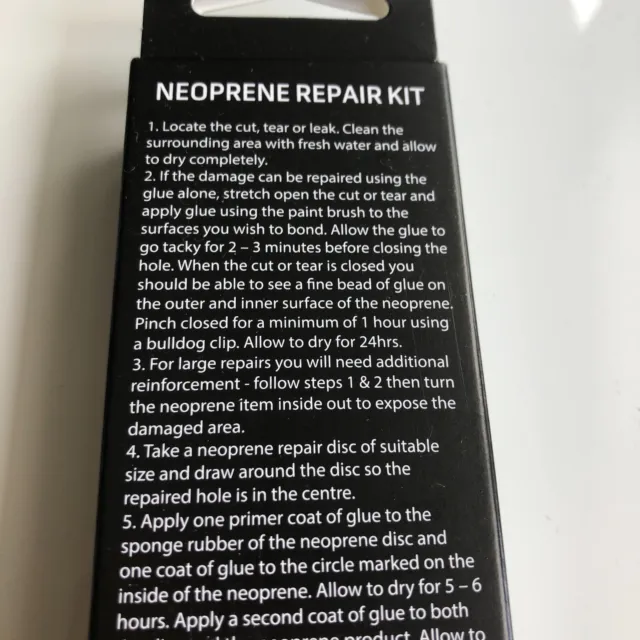 Wetsuit & Neoprene Repair Kit with Black Witch Glue & Patches New Cskins 3