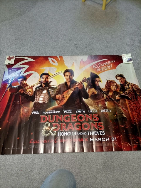 DUNGEONS DRAGONS HONOUR AMONG THIEVES 2023 Original Quad Film dungeons-dragons-honour-among-thieves-2023-original-quad-film