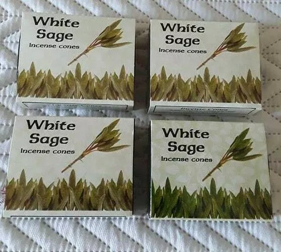 120 Pcs - 12 x 10 Cone Pck Kamini White Sage Incense Cones Bulk Buy India Scent 2