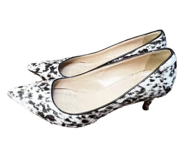 J.Crew Collection Dulci Printed Calf Hair Kitten Heels Pump Casual Women’s 6