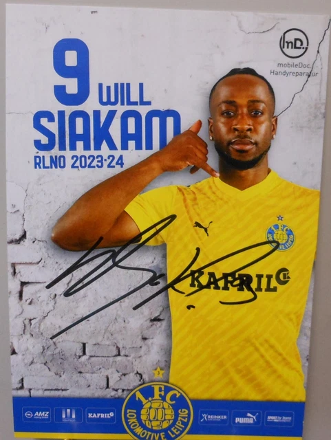 Carte Autographe Signée Mert Arslan - 1. FC Lokomotive Leipzig - Saison 2023/24 - FP171