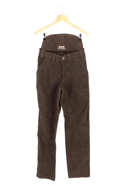 Pantaloni in pelle Hotz uomo marroni taglia 31 L34
