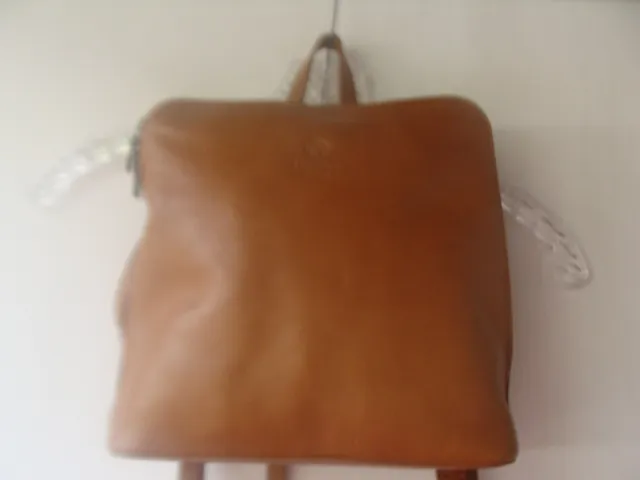 NWT I Medici Firenze Italian Honey Brown Leather Backpack Bag