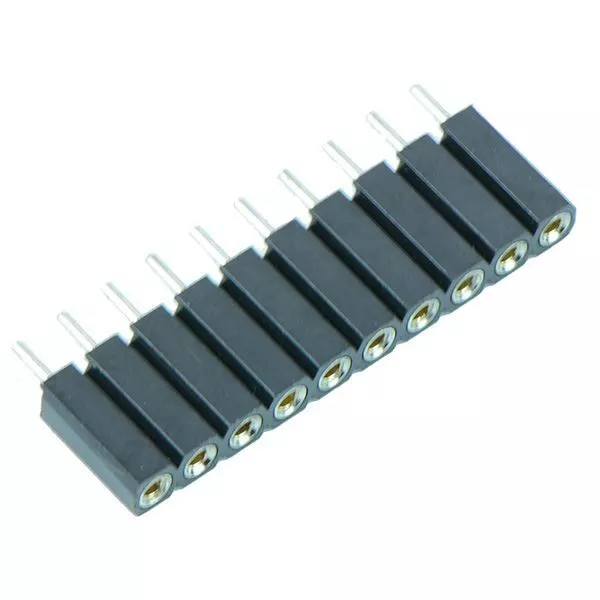 10 x 10 Way 2.54mm Single In Line SIL Socket