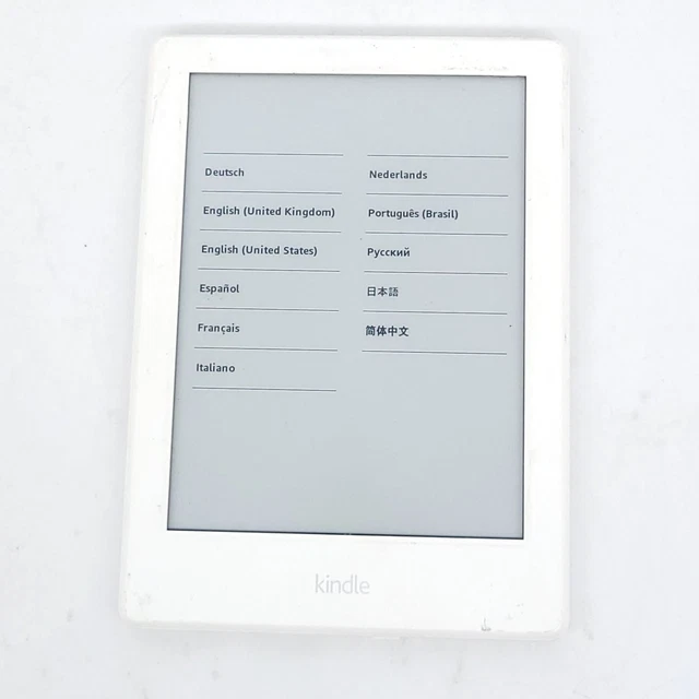 Kindle 2016 8th Gen, 6in 4GB White Kindle 2016 8th Gen, 6in 4GB White