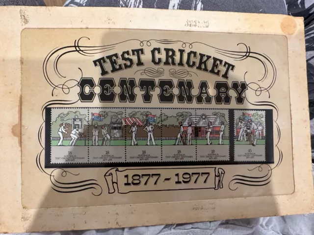 1977 Australian Stamps Test Cricket Centenary Pack (Sealed) MNH 2