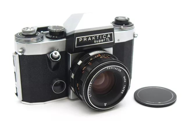 Praktica Super TL 35mm SLR Camera w/ 50mm F1.8 Pentacon Lens - UK Dealer