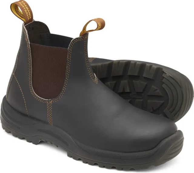 Blundstone Stiefel Boot #192 Stout Brown Leather (Safety Series)