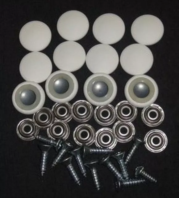 12 Dura Snap Upholstery Buttons Matte Black Choice Of Size And