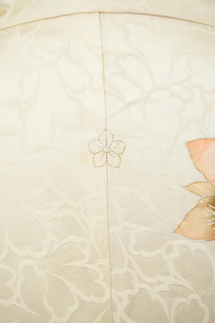 Dear Vanilla Japanese Silk Kimono Women's Robe Gown Authentic Japan Vintage Mint 11