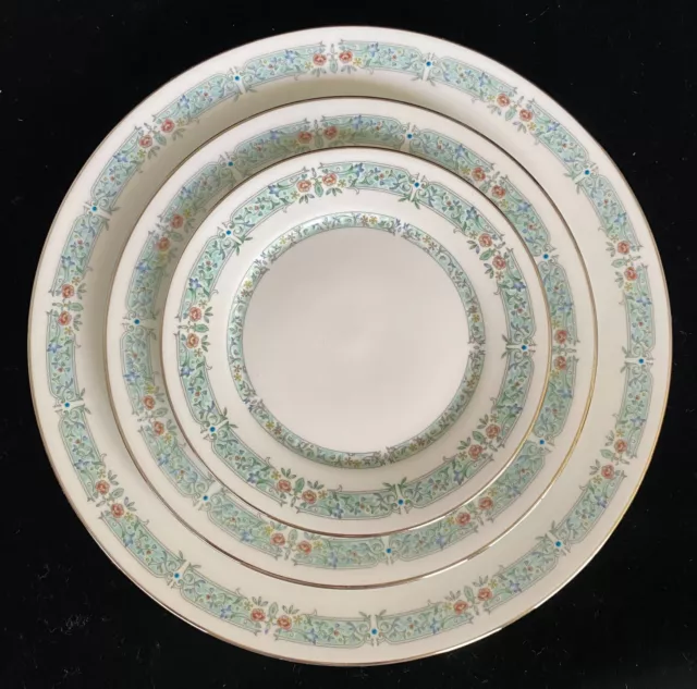 Oxford Lenox China LADY LOVE 3 Piece Place Setting Dinner Salad Bread & Butter