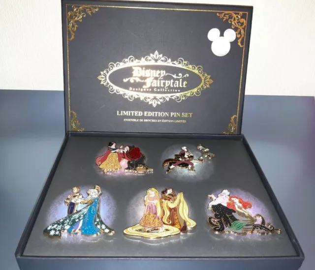 ❤ Arielle Ursula Elsa D23 Expo Fairytale Designer Collection Pin Set LE1000