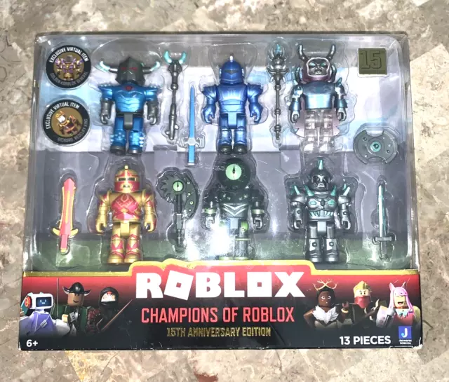 ROBLOX CHAMPIONS OF ROBLOX 15th Anniversary Edition 6 Toy Figures Set ...
