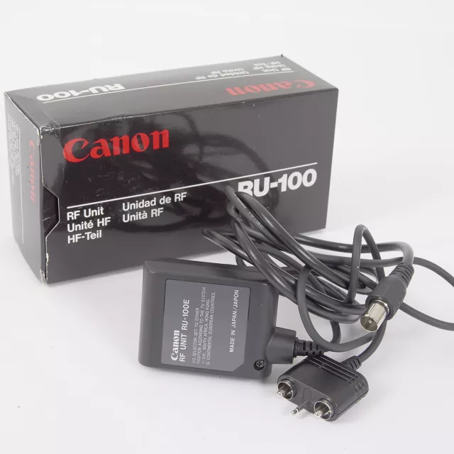 CANON CAMCORDER RF UNIT Model RU-100E With Instructions & Original Box