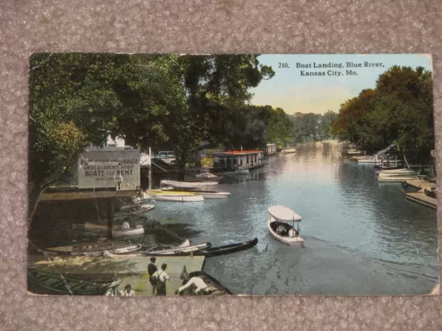 Boat Landing, Blue River, Kansas City, Mo., Early 1900`s