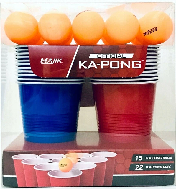 JEU DE KAPONG officiel Majik avec 15 balles de KaPong et 22 tasses de