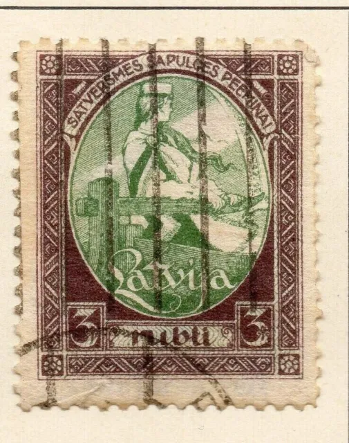 Latvia 1920 Early Issue Fine Used 3R. 228236