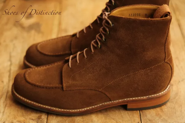 GRENSON BROWN SUEDE Derby Lace Up Boots Men's UK 9 G US 10 EU 43 $160. ...
