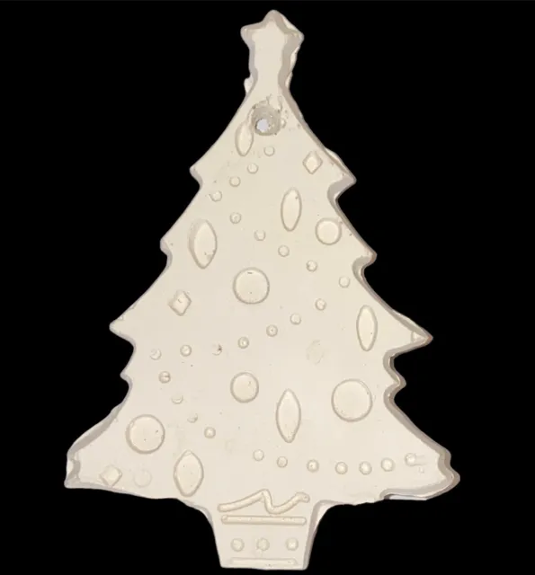 Bisque de cerámica listo para pintar decorado árbol de Navidad hágalo usted mismo adorno