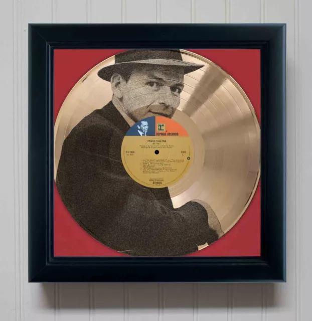 Frank Sinatra My Way Gold Record Etched LP Shadowbox Display