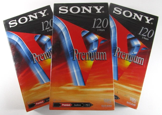 Lot de 9 cassettes video VHS pal secam E-120 vierges - DVD - Films