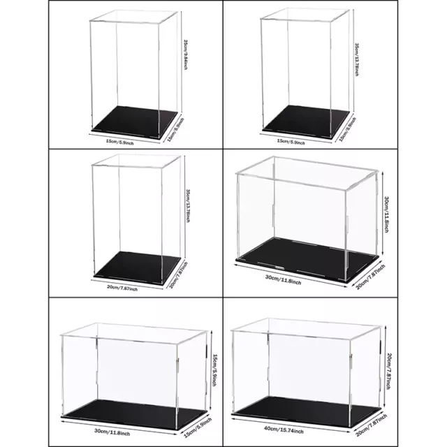 Acrylic Display Case Clear Show Box Dustproof Protection Model Toy Car Figures