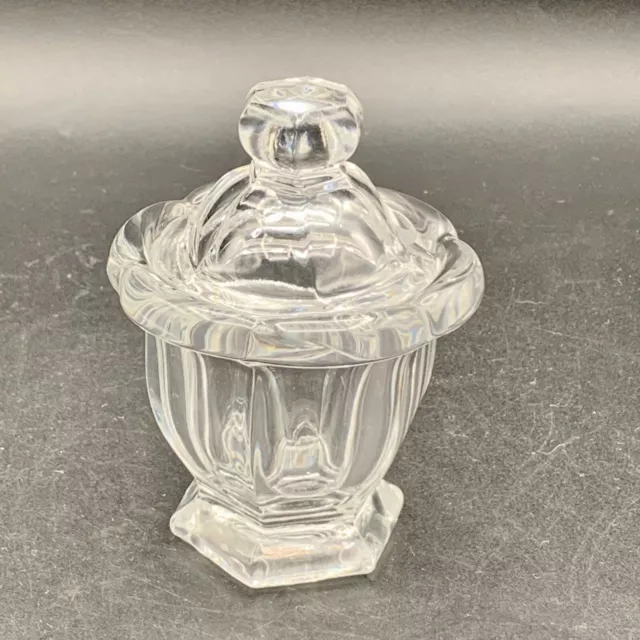 Baccarat Crystal Harcourt Missouri Condiment Mustard Jar & Lid  - No Spoon 4.25"