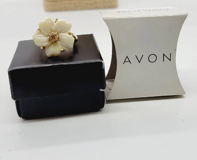 Avon Ring FLOAL ALLURE Flower Size 6 Cocktail Ring 2014 Avon #10