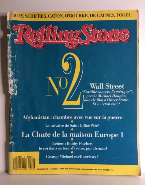 J2 - Rolling Stone Num 2 - Magazine Mars 1988 - Collector - Vintage - Revue