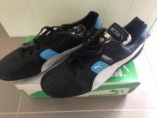 MARADONA HERO PUMA Football Boots Vintage 1980 s Size 9.5