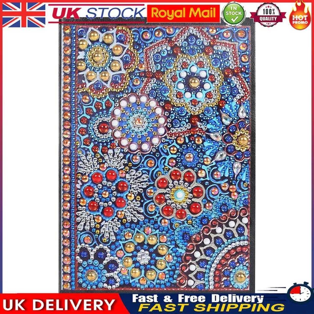 DIY Mandala Special Shaped Diamond Painting 50 Pages A5 Office Notebook Notepad