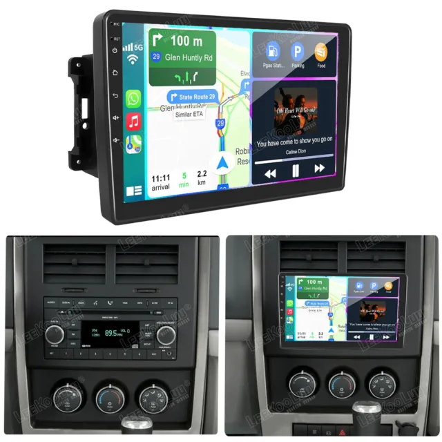 10.1" Android GPS Carplay Car Stereo Radio For Jeep Wrangler Chrysler Dodge Ram