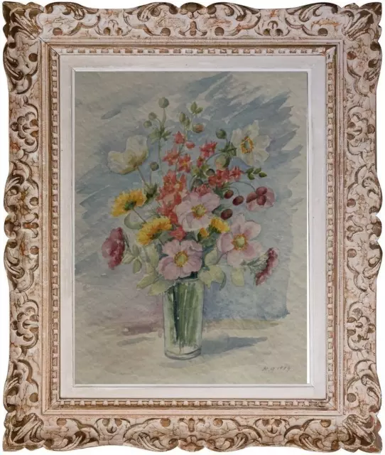 Suzanne Provot (1931-2022) Superbe Peinture Bouquet de Fleurs (67)