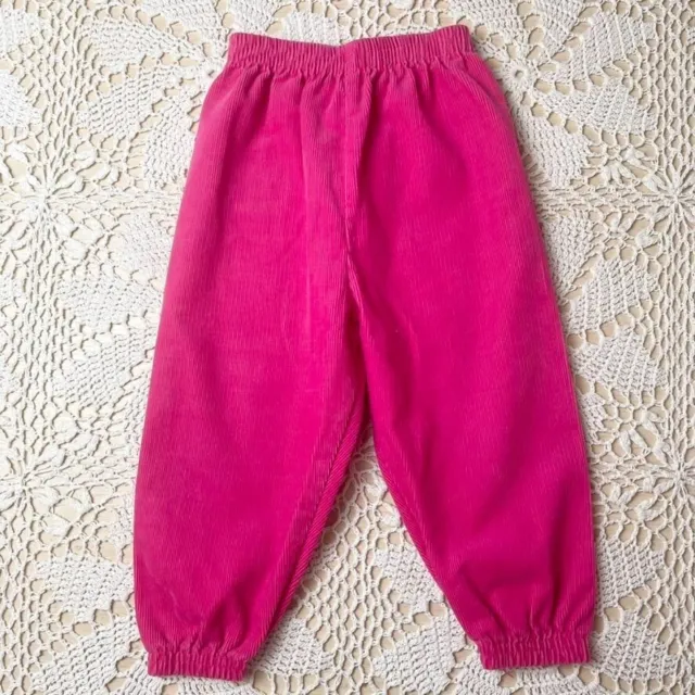 Vintage 1980s Carter's Baby Girl 24 Months Pink Corduroy Bubble Jogger Pants