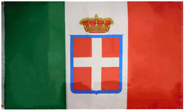 3x5 Kingdom of Italy Italian Royal Crown Premium Quality Flag 3'x5' Banner 100D